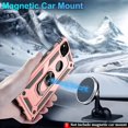thumbnail image 6 of Google Pixel 4A Case (No fit for Pixel 4A 5G) with HD Screen Protector, Military-Grade Protective Heavy Duty Phone Case with Magnetic Kickstand Ring for Google Pixel 4A Rose Gold, 6 of 15