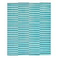 thumbnail image 3 of Unique Loom Williamsburg Collection Area Rug - Striped (8' x 10' Rectangle Turquoise/Ivory), 3 of 7
