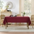 thumbnail image 3 of shiyou-Christmas Red Table Cloths Rectangular 60 x 144 Inch (12-14 Seats), Waterproof Decorative Washable Damask Tablecloth Cover for Dining Kitchen Buffet Table, Wedding Outdoor Party, 3 of 4