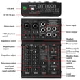 thumbnail image 3 of 4-Channel  Mixing Console Digital Audio Mixer 2-band EQ Built-in 48V Phantom Power 5V USB Powered for Home Studio Recording DJ Network Live Broadcast Karaoke AGM04, 3 of 7