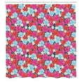 thumbnail image 3 of Ambesonne Hawaii Shower Curtain, Vivid Tones Hibiscus Flowers, 69"Wx70"L, Multicolor, 3 of 5