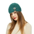 thumbnail image 5 of Herrnalise Women's round bead accessories hat woolen hat knitted hat bohemian toe cap, 5 of 5