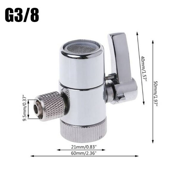Faucet Adapter Diverter Valve Counter Top Water Filter Connect Tubing