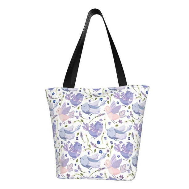 Easygdp Lavender Flowers Bolso de Hombro para Mujer, Bolso Bandolera y Cartera de Mano Elegante para Uso Diario
