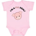 thumbnail image 3 of Inktastic I'm a Pig Deal Cute Pig Pun Boys or Girls Baby Bodysuit, 3 of 5