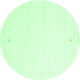 thumbnail image 1 of Ahgly Company Indoor Round Solid Emerald Green Modern Area Rugs, 3' Round, 1 of 4