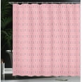 thumbnail image 4 of Ambesonne Boho Shower Curtain, Floral Sun Like Motif Pattern, 69"Wx84"L, Pale Pink and Multicolor, 4 of 5