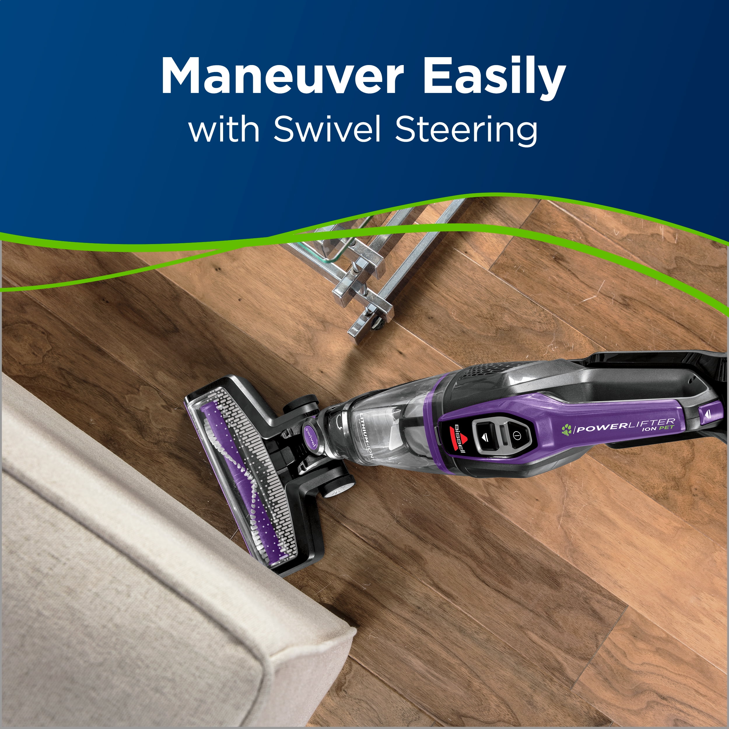 BISSELL PowerLifter Ion Pet Cordless Stick Vacuum, Purple photo 3