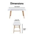 thumbnail image 2 of Elle Decor Giselle Writing Desk in French White, 2 of 8