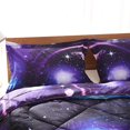 thumbnail image 3 of Wowelife Galaxy Comforter Set Full 5 Pieces Galaxy Bedding Set Blue 3D Galaxy, 3 of 7