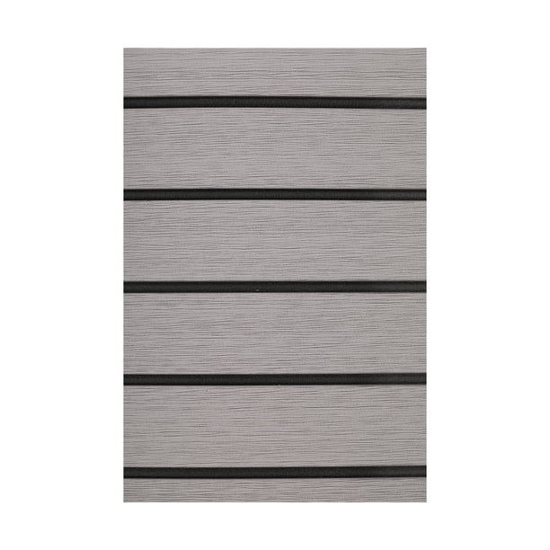 Kenally Pad Deck Teak Black Vertical Bar Sheet Soft Pads Nordic Simple Moda Personalidad para piso Habitación Baño Yacht Marine Bombillas para automóviles Gris