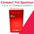 thumbnail image 3 of Frigidaire 3.2 Cu. Ft. Retro Compact Refrigerator with Side Bottle Opener EFR376, Red, 3 of 7