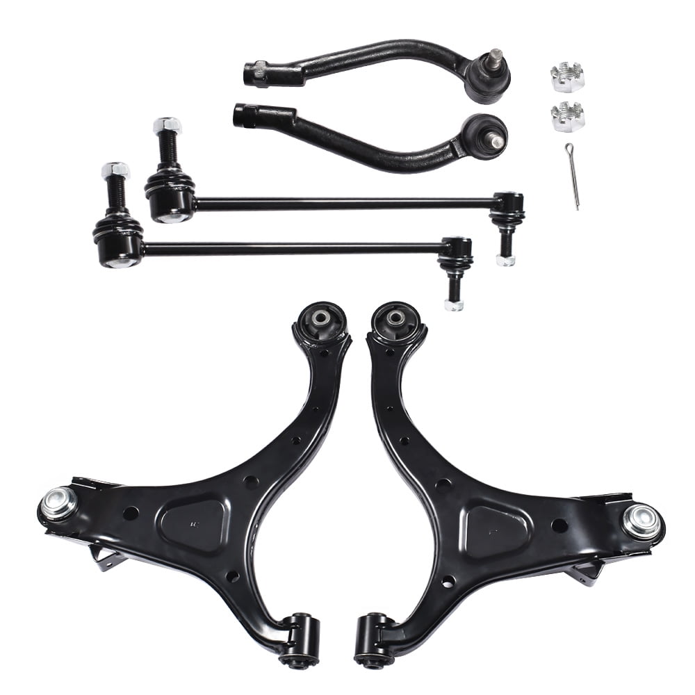 6Pc Control Arms with Ball Joint Tie Rods K621686 Replacement for  