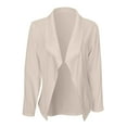 thumbnail image 4 of Womens Casual Long Sleeve Blazers Solid Color Knit Work Office Open Front Jacket Lightweight Business Loose Cardigans, 4 of 5