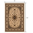 thumbnail image 2 of 7â€™ x 9â€™ Cream Floral Medallion Area Rug, 2 of 9