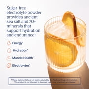 Trace Minerals ZeroLyte Electrolyte Drink Mix, Salty Orange, 30 Packets, Zero sugar, ancient sea salt + coconut water, supports hydration, replenishes electrolytes, sodium + potassium + magnesium