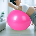 thumbnail image 1 of DYNWAVECA Exercise Ball Back Support Pilates Ball, Versatile, Anti Slip Inflator Included Stability Training Thickened Home Gym Workout pink 65cm, 1 of 10