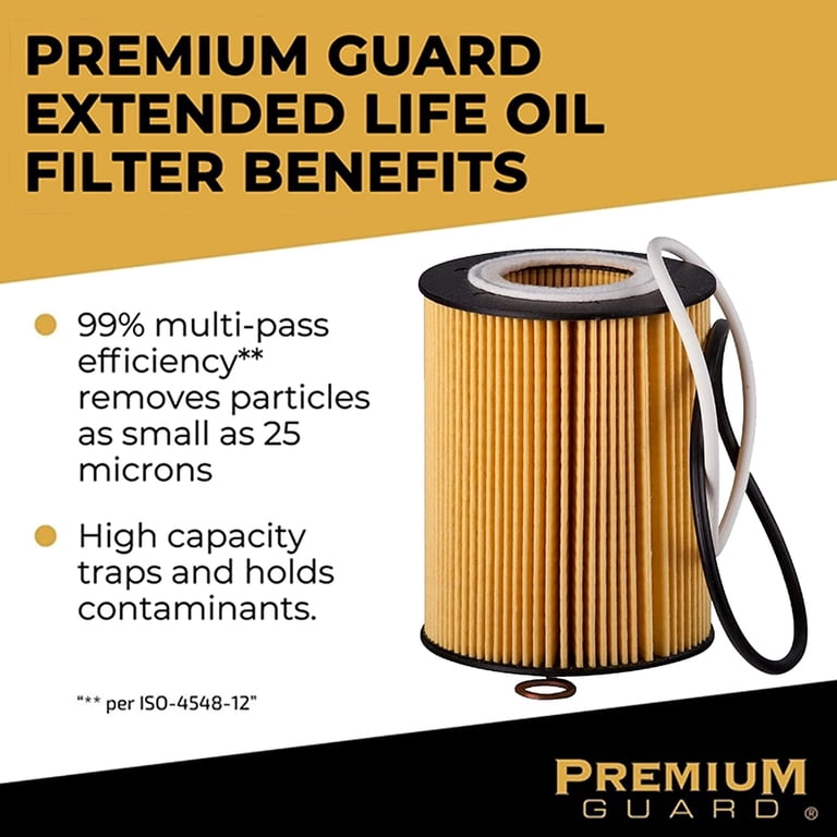 Premium Guard, Extended Life Oil Filter, PG99676EX, up to 10k