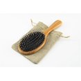 thumbnail image 1 of Cepillo De Pelo De Cerdas De Jabalí Y Bambú Ancho Antiestático Masaje Cómodo Y Duradero Con Cojín (negro) Banban ShuxiuWang 8390612974540, 1 of 1
