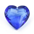 thumbnail image 2 of K9 Glass Rhinestone Pendants Faceted Heart Sapphire 44x45.5x27.5mm Hole: 1.4mm DIY, 2 of 3