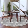 thumbnail image 3 of Farmhouse Country Round Area Rug 5Ft Washable Circle Rugs for Living Room Bedroom, Grey Vintage Trees Rustic French Garden Non-Slip Carpet Floor Mats Indoor Outdoor Carpet Runner Aesthetic Home Decor, 3 of 8