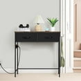 thumbnail image 5 of Industrial Narrow Sofa Table w/Charging Station,Small Console Table for Entryway, 5 of 13