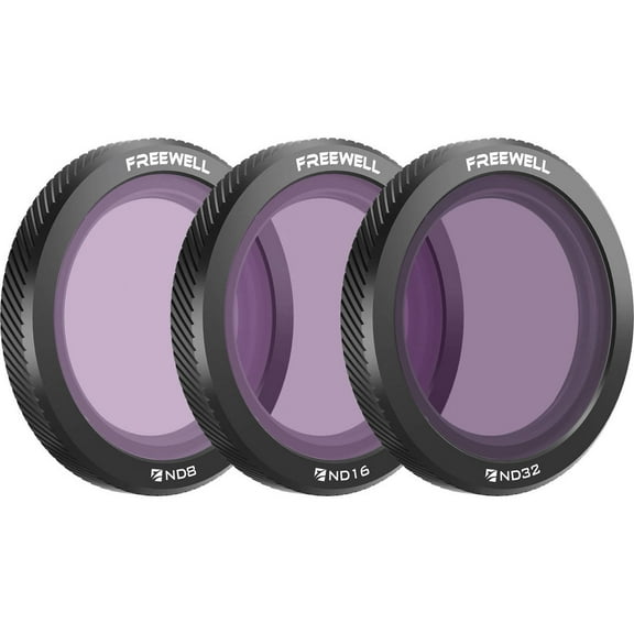 Freewell Standard Day ND Magnetic Filter Kit for DJI Neo Drone, 3-Pack