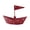Red, variant on AOOOWER Metal Sailboats Sculptures Boats Decorations Statue Ornament Sailboats Figurines Nauticals Home Decors Collectibles Gift