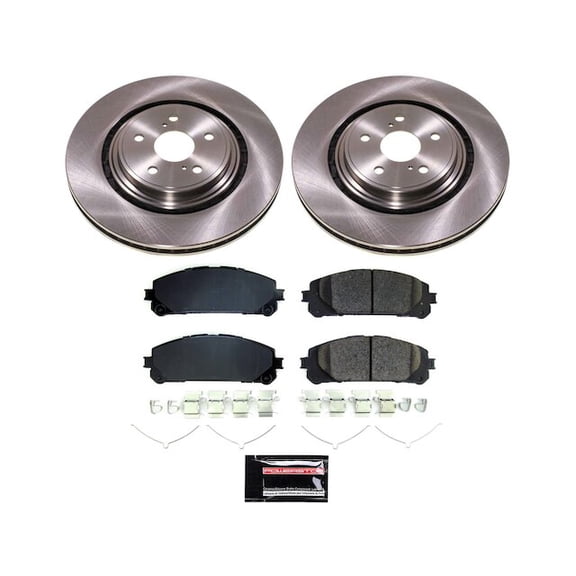 Front Brake Pad and Rotor Kit - Compatible with 2020 - 2024 Toyota Highlander 2021 2022 2023