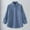 Blue, variant on Minimalist Soft Shirt Style Coat With Large Pockets Fashionable Outerwear For Casual And Wear Fall Plus Size Tops Beige L