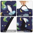 thumbnail image 6 of Dinosaur and Moon Navy Pattern Teens Toddler Nap Mat with Pillow, Sleeping Mat Bag for Preschool Daycare 60"x20", 6 of 6