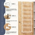 thumbnail image 3 of SUNALLY Over The Door Pantry Organizer, 8-Tier Pantry Organization and Storage, Metal Hanging Spice Rack for Kitchen, Laundry, Bathroom, Back of Door Seasoning Rack 8 Baskets, White, 3 of 7