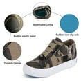 thumbnail image 4 of JENN ARDOR Women Wedge Sneakers Hidden Platform Canvas Shoes Fashion Zipper Flats Comfort Walking Tennis Shoes Lightweight, 4 of 8