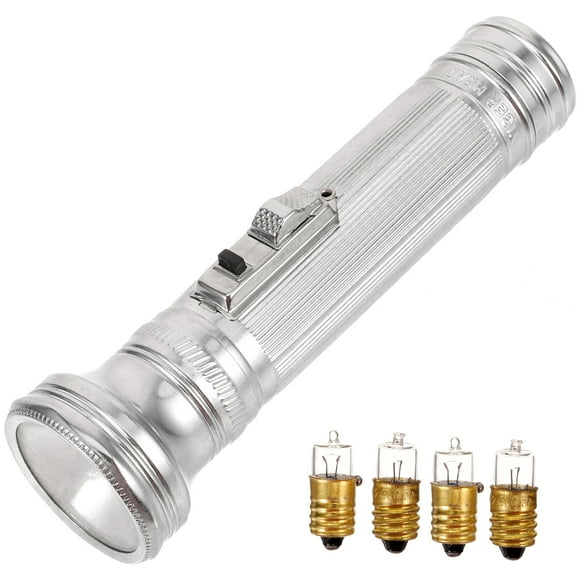 SHISUYAN Metal Flashlight Outdoor Flashlight Portable Flashlight Old-Fashioned Flashlight