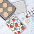 thumbnail image 5 of Yayeee Pot Holders Kitchen Heat Resistant with Pockets 7"x9.8" Cotton Oven Cooking Hot Pads, Vibrant Strawberries, 5 of 7