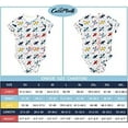 thumbnail image 5 of CutiePlusU Cotton Button Crotch Bodysuit Adult Romper Onesie Pajamas- Cartoon Plane Print Blue M, 5 of 5