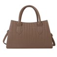 thumbnail image 1 of Bolso de mujer Bolso de mano con patrón de cocodrilo simple Bolso bandolera (Caqui) Likrtyny Para Estrenar, 1 of 3