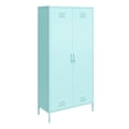 thumbnail image 1 of Novogratz Cache Tall 2 Door Metal Locker Cabinet, Yellow, 1 of 9