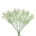 thumbnail image 1 of Uxcell 12Pcs Flores Artificiales Falsas a Granel, Ramo de Flores Artificiales de PU con Tallos, Blancas, 1 of 6