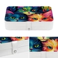 thumbnail image 4 of Cat Elegant PU Leather Jewelry Box with Removable Compartment and Earring Holder - Decorative Storage Box - Portable, 4 of 6