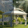 thumbnail image 3 of 11' x 11' Pop up Canopy Tent with Netting Sidewalls, Outdoor Gazebo Tent Gazebo Shade Shelter, 3 of 8