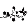 thumbnail image 1 of 1 set Lovely Bird Wall Decals 3D metal Material Wall Hangings Office Bedroom Living Room Classroom Parties Decoration, 1 of 5