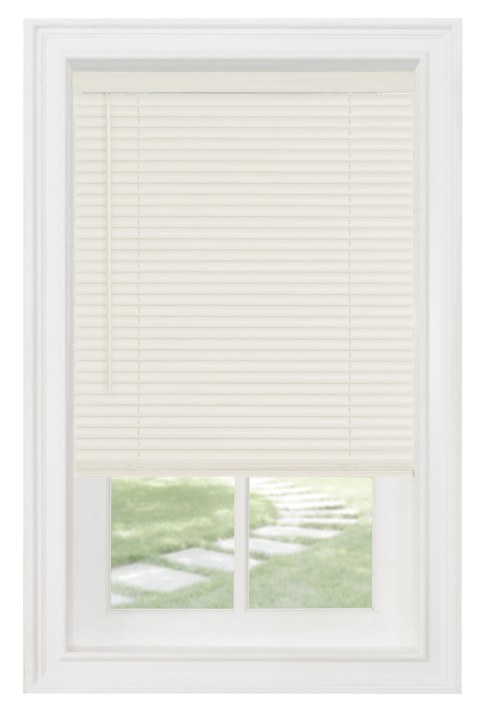 32x64 Inch Mahogany Venetian Blind Cordless Light Filtering Privacy Window Shade 