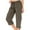 Brown, variant on Women's Petite Athletic Straight Leg Pants With Pockets and Drawstring Cargo Outdoor Hiking Comfort Fit