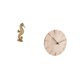 thumbnail image 5 of Estatua de resina con reloj de pared redondo, escultura decorativa de madera maciza, forma artística vívida, adecuada para sala de estar, oficina, dor, 5 of 8