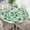 Clover, variant on Watermelon Round Tablecloth - 60 Inch Waterproof Spring and Summer Table Cloth Vinyl Wipe Clean Table Cover for Dining Table, Birthday Dinner, Kitchen, Themed Party Table Decor