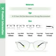 thumbnail image 5 of Teens Optical Glasses Plastic Oval Big Frame Spring Hinge Size 50 Flexible Bendable Kids 9-15Y, 5 of 5