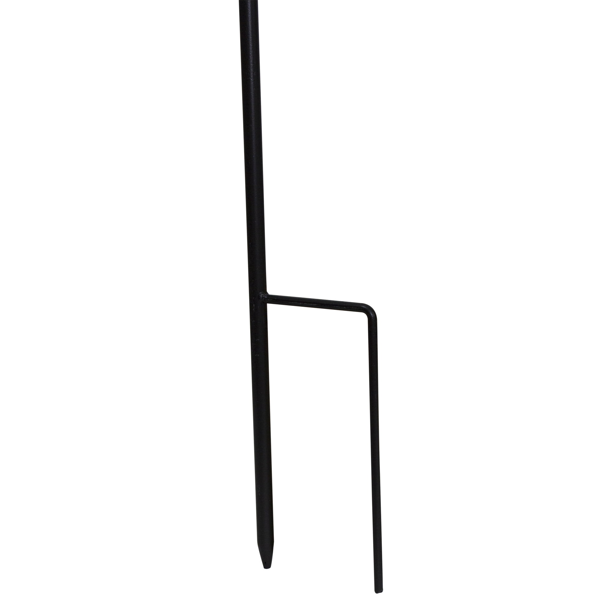 Northlight 84” Black Metal Shepard’s Hook Outdoor Garden Stake