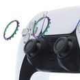 thumbnail image 2 of eXtremeRate Chameleon Green Purple Replacement Accent Rings for ps5 Controller BDM-010/020/030/040, 2 of 6