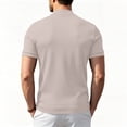 thumbnail image 6 of Men's Mock Turtleneck Shirts Short Sleeve Casual Basic T-Shirts Solid Basic Tee （Complexion,M）, 6 of 7